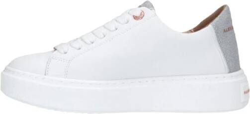 Alexander Smith Leren Sneakers met Logo Detail White Dames