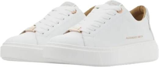 Alexander Smith Leren Sneakers met Logo Detail White Dames