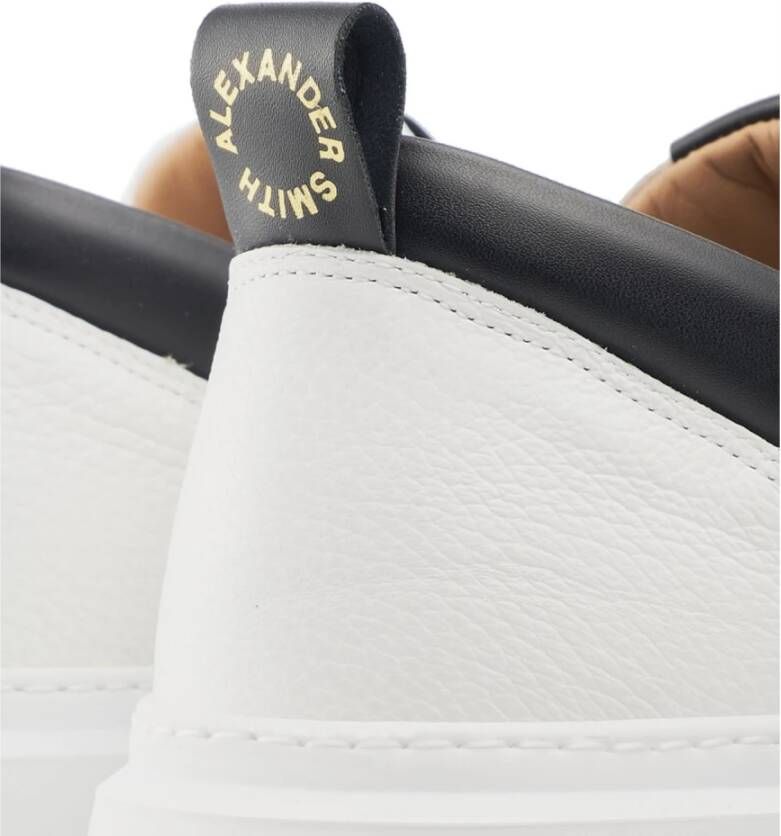 Alexander Smith Leren sneakers met logo detail White Heren