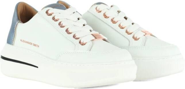 Alexander Smith Leren Sneakers met Saffiano Inzetstukken Multicolor Dames