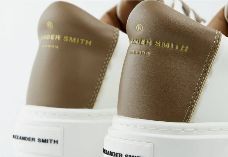 Alexander Smith Londen Wit Bruin Sneakers White Heren