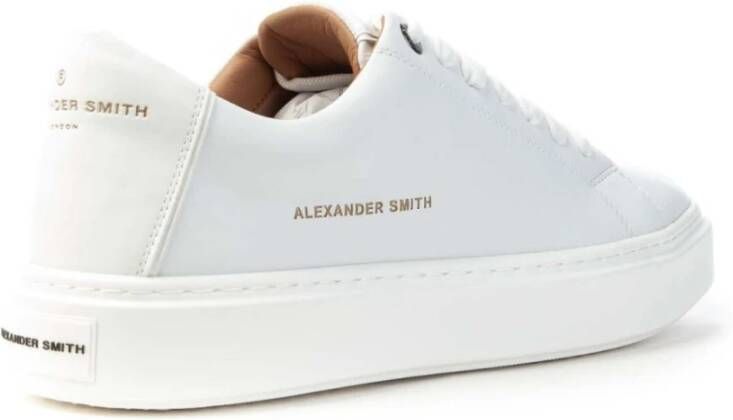 Alexander Smith Londen Minimalistische Sneakers 10-jarig jubileum White Heren