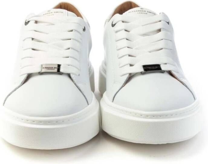 Alexander Smith Londen Minimalistische Sneakers 10-jarig jubileum White Heren