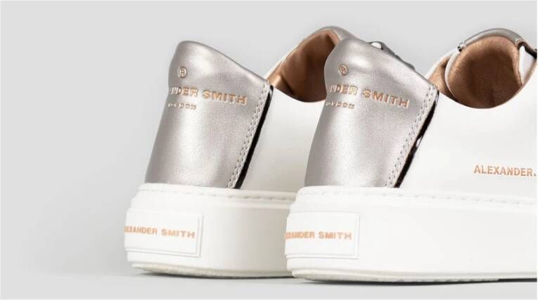 Alexander Smith Londen Vrouw Donker Zilver Sneakers White Dames