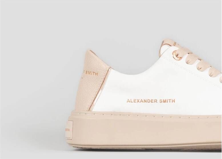 Alexander Smith Londen Vrouw Wit Beige Sneakers White Dames