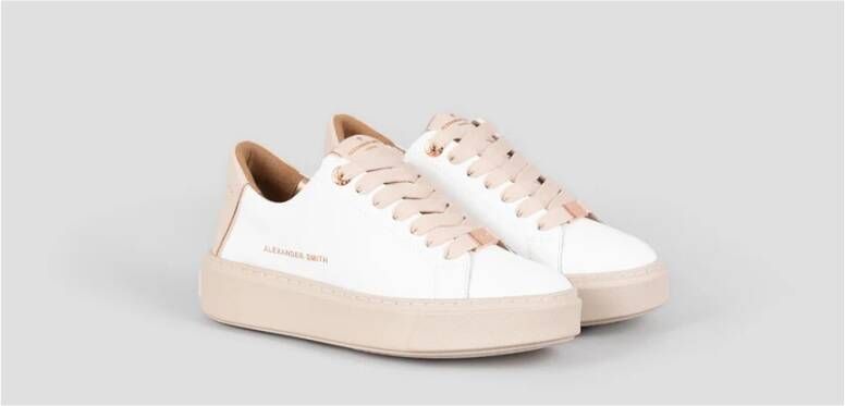 Alexander Smith Londen Vrouw Wit Beige Sneakers White Dames