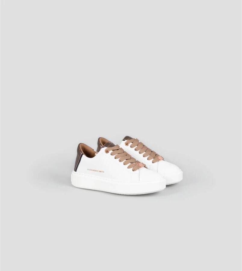 Alexander Smith Londen Vrouw Wit Brons Sneakers White Dames