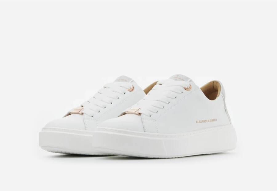 Alexander Smith Londen Vrouw Wit Zilver Sneakers White Dames