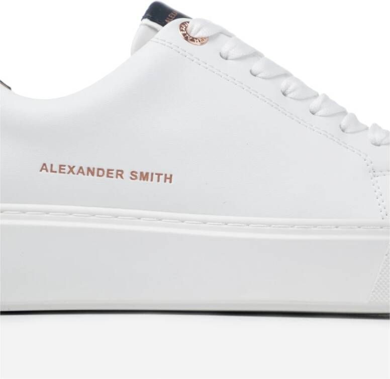 Alexander Smith Londen Vrouw Wit Zwart Sneakers White Dames