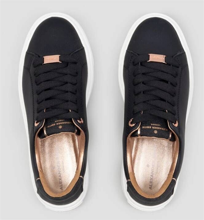 Alexander Smith Londen Vrouw Zwart Goud Sneakers Black Dames