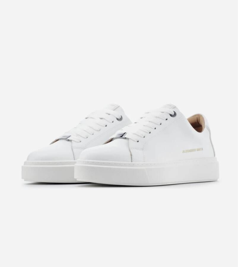 Alexander Smith London Man Total White Sneakers White Heren