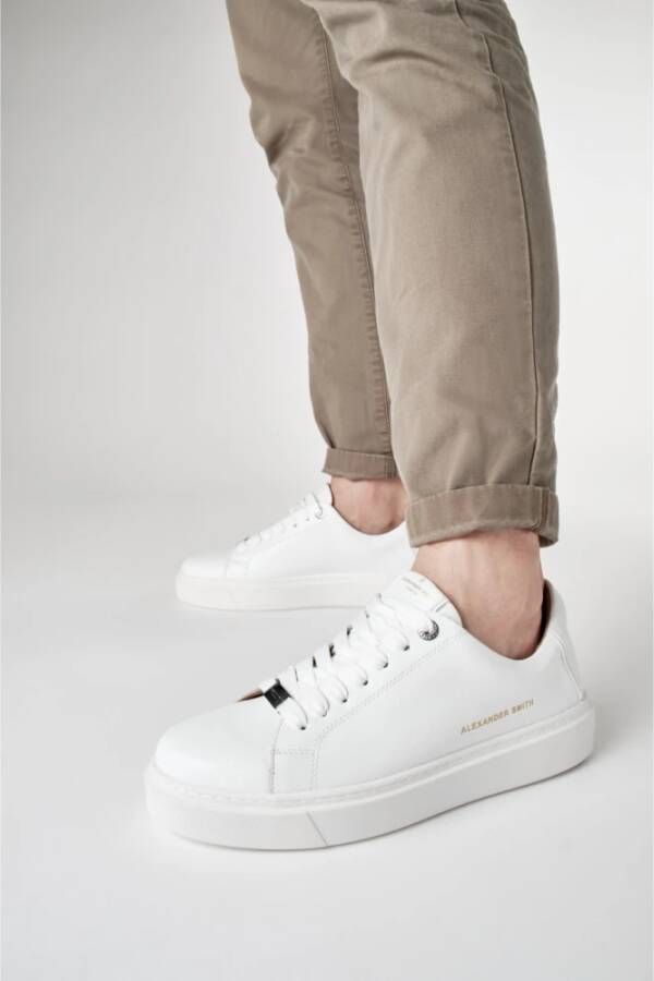 Alexander Smith London Man Total White Sneakers White Heren