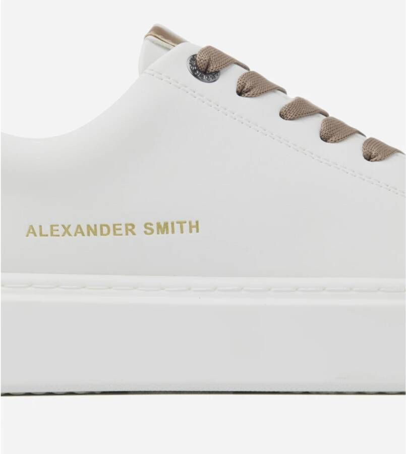 Alexander Smith London Man White Brown Sneakers Multicolor Heren