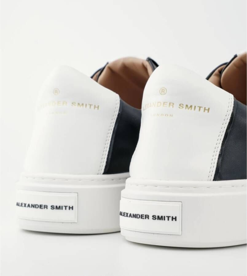 Alexander Smith London Man Zwart Wit Sneakers Black Heren