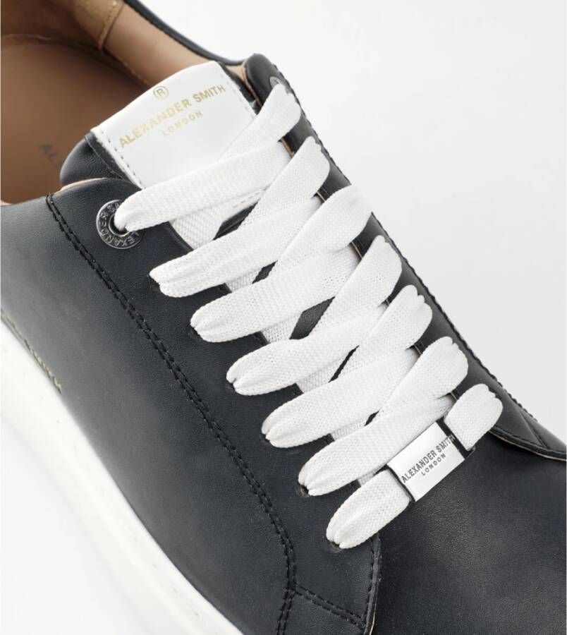 Alexander Smith London Man Zwart Wit Sneakers Black Heren