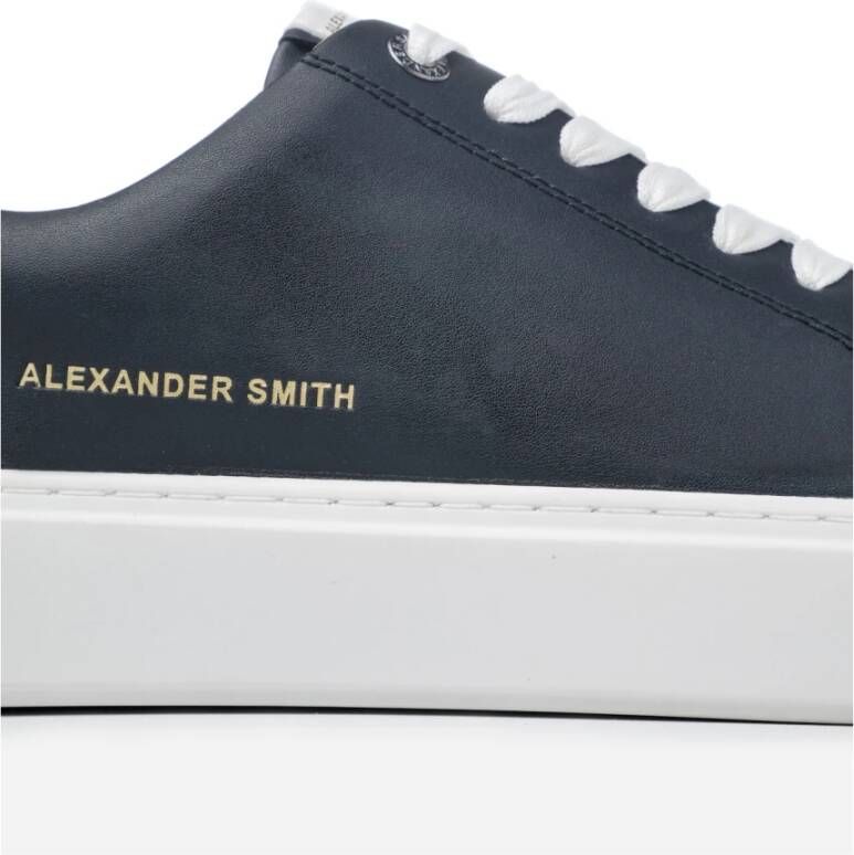 Alexander Smith London Man Zwart Wit Sneakers Black Heren