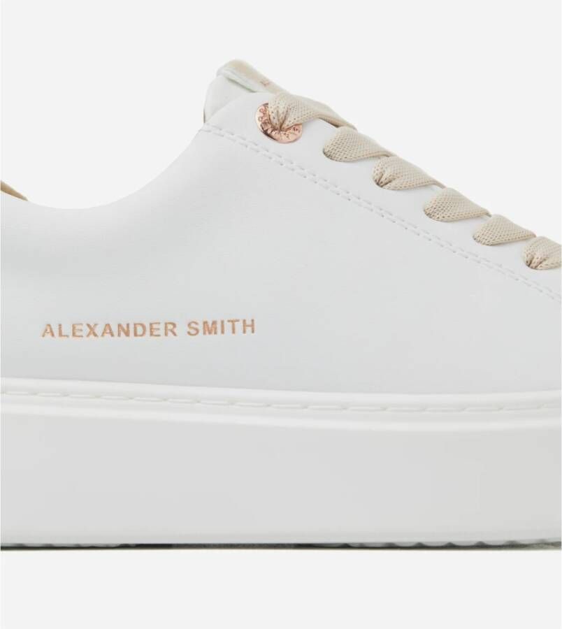 Alexander Smith London Vrouw Wit Beige Sneakers Multicolor Dames