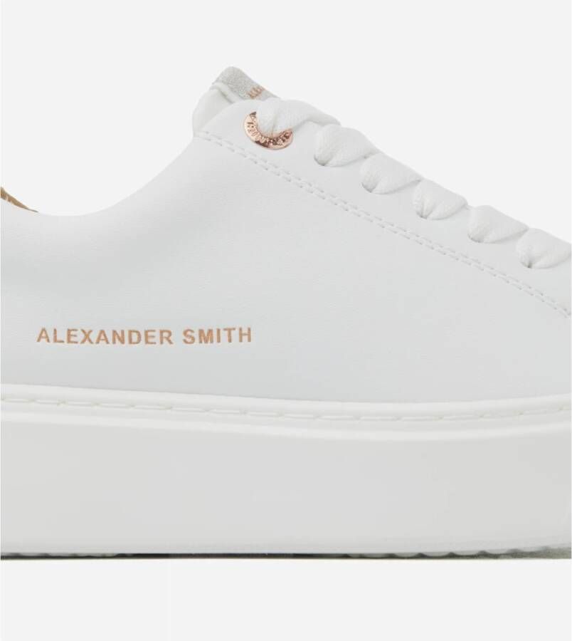Alexander Smith London Vrouw Wit Goud Sneakers Multicolor Dames