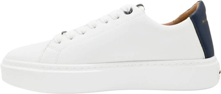 Alexander Smith London White Blue Sneakers White Heren