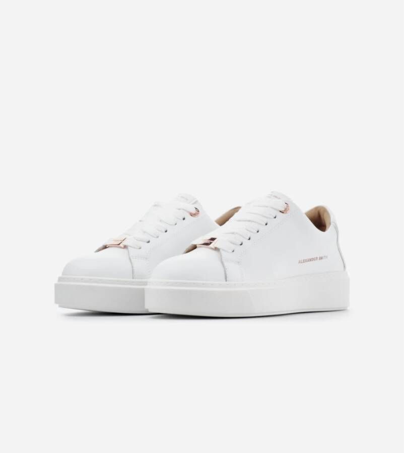 Alexander Smith London Woman Total White Sneakers White Dames