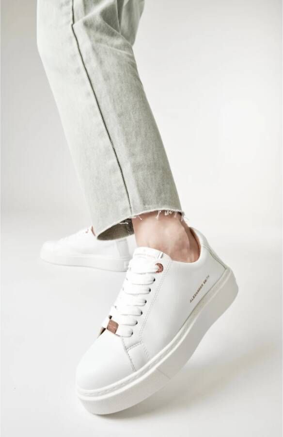 Alexander Smith London Woman Total White Sneakers White Dames