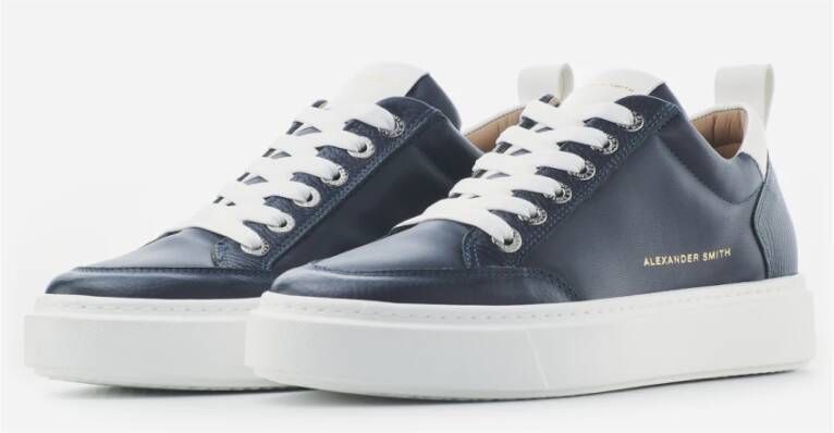 Alexander Smith Luxe Blauwe Straat Stijl Sneakers Blue Heren