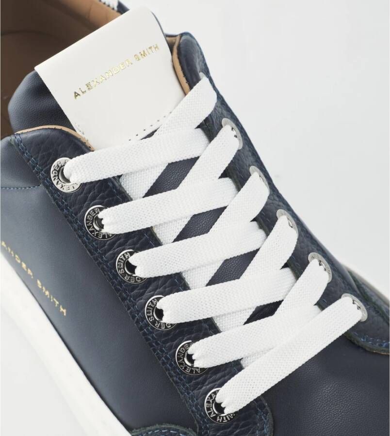 Alexander Smith Luxe Blauwe Straat Stijl Sneakers Blue Heren