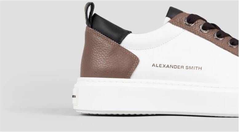 Alexander Smith Luxe Bond Street Witte Sneakers White Heren