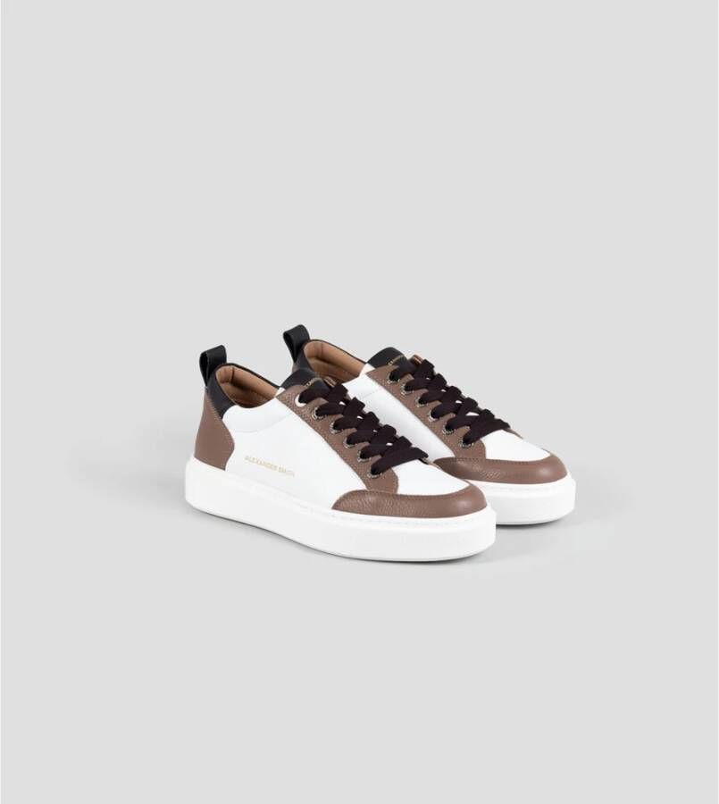 Alexander Smith Luxe Bond Street Witte Sneakers White Heren