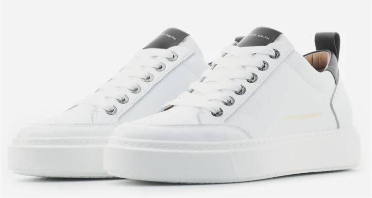 Alexander Smith Luxe Straat Stijl Sneakers Wit Zwart White Heren