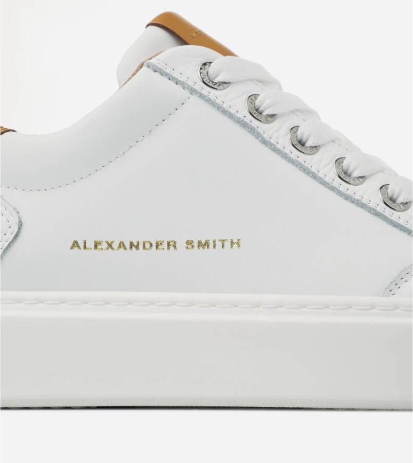 Alexander Smith Luxe Wit Cognac Straat Schoenen Multicolor Heren