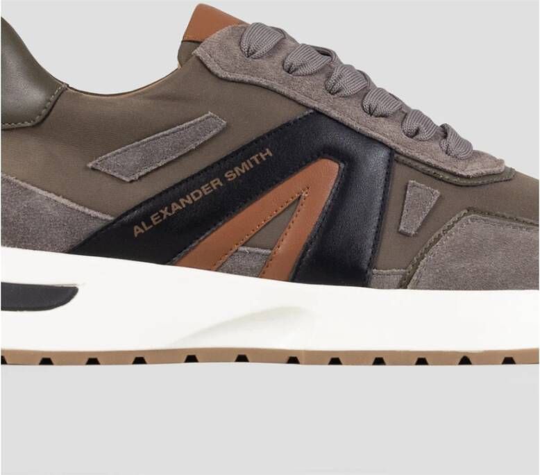 Alexander Smith Militaire Cognac Runner Sneakers Brown Heren