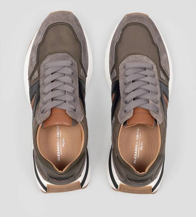 Alexander Smith Militaire Cognac Runner Sneakers Brown Heren