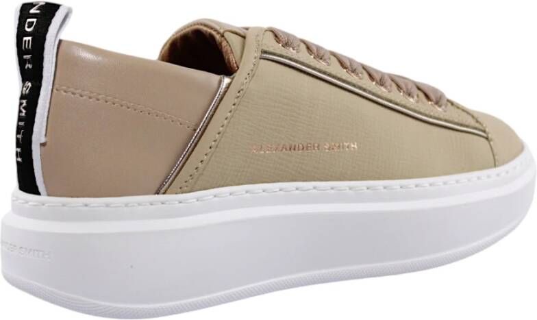 Alexander Smith Minimalistische Sneakers voor een stijlvolle look Beige Dames