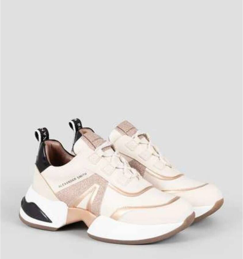 Alexander Smith Moderne Marmer Sneaker voor stadsverkenners Beige Dames