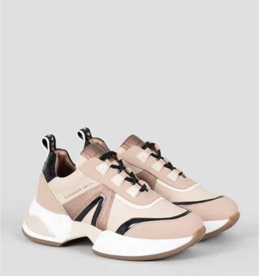 Alexander Smith Moderne Marmer Sneaker voor Stadsverkenners Beige Dames