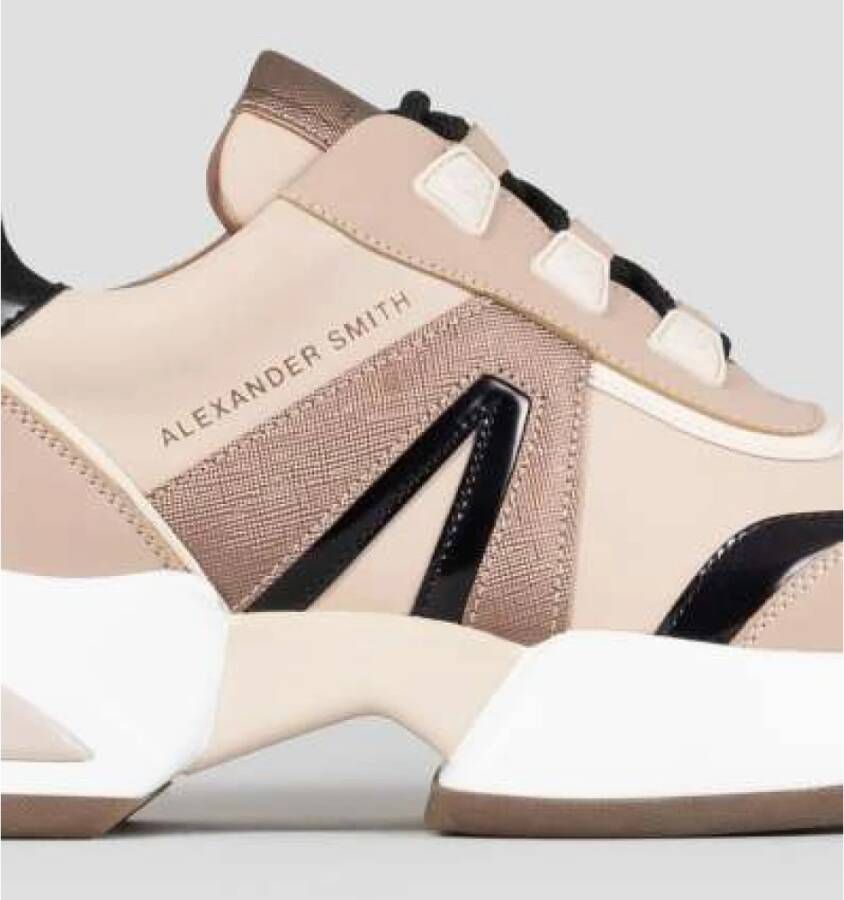 Alexander Smith Moderne Marmer Sneaker voor Stadsverkenners Beige Dames