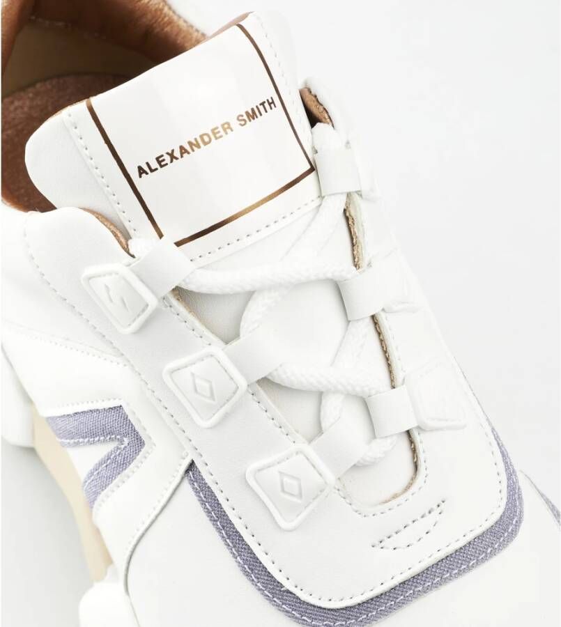 Alexander Smith Moderne Marmer Vrouw Sneaker Wit Avio White Dames