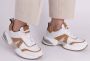 Alexander Smith Moderne Marmer Vrouw Sneaker Wit Cognac White Dames - Thumbnail 3