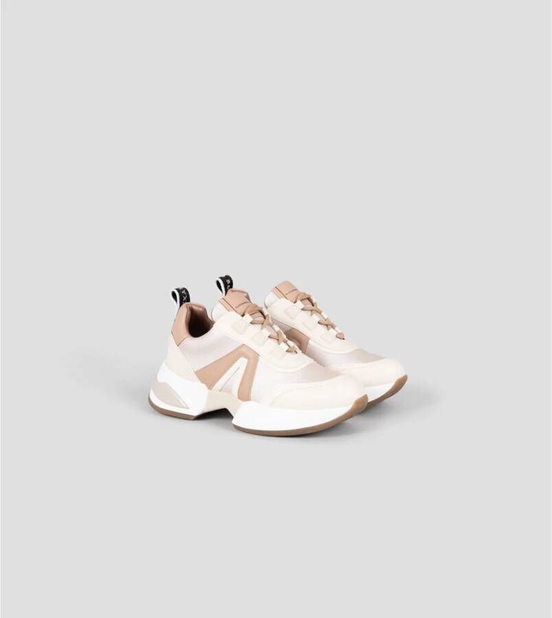 Alexander Smith Moderne Marmeren Dames Sneaker Ivoor Naakt Beige Dames