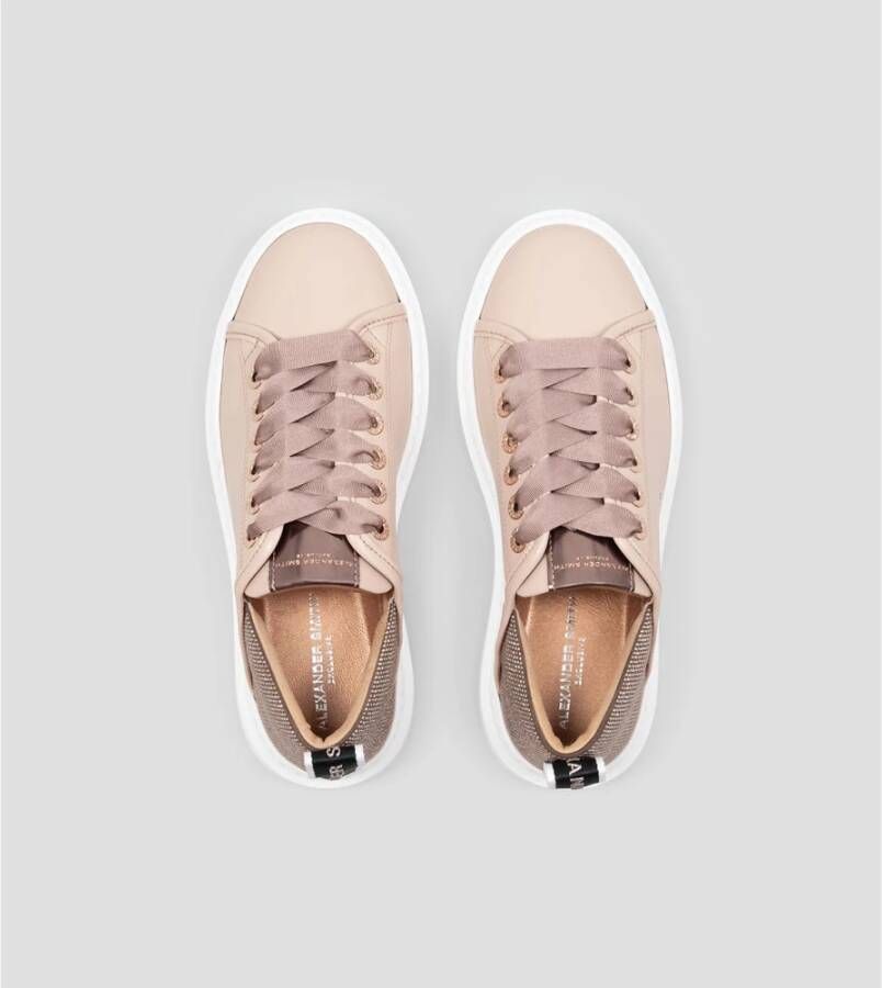 Alexander Smith Nude Light Bronze Sporty Sneakers Pink Dames