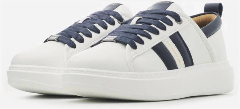 Alexander Smith Eco Wembley Wit Blauw Sneakers White Heren