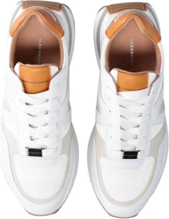 Alexander Smith Sneakers Wit Geel Herfst Winter 2023 2024 White Heren