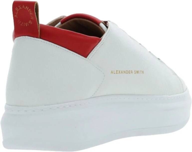 Alexander Smith Sneakers Wit Rood Stijlvol Model White Heren