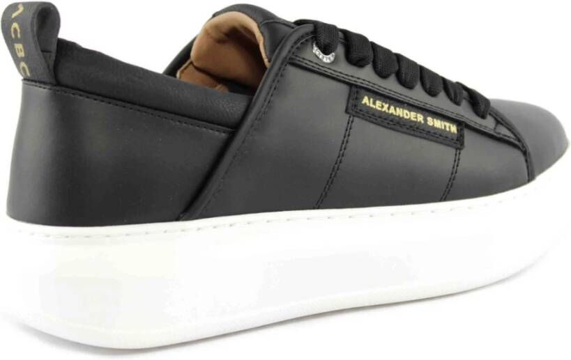 Alexander Smith Stijlvolle Zwarte Wembley Sneakers Black Heren