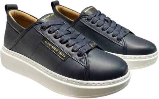 Alexander Smith Synthetische Sneaker Blue Heren