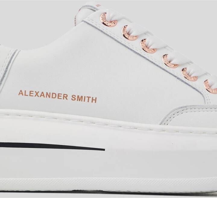 Alexander Smith Stijlvolle Sneakers in Wit White Dames