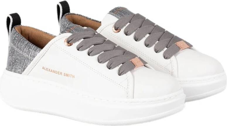 Alexander Smith Vegan Sneakers Grigio Aw24 White Dames