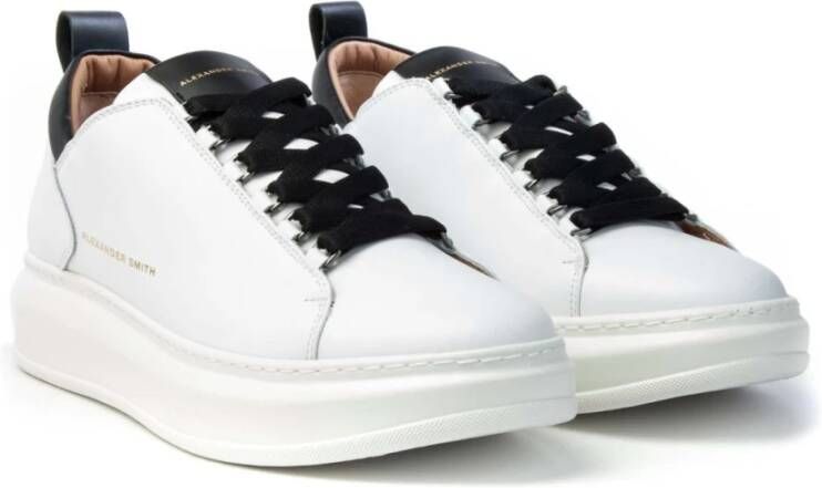 Alexander Smith Wembley Heren Tennisgeïnspireerde Sneakers White Heren