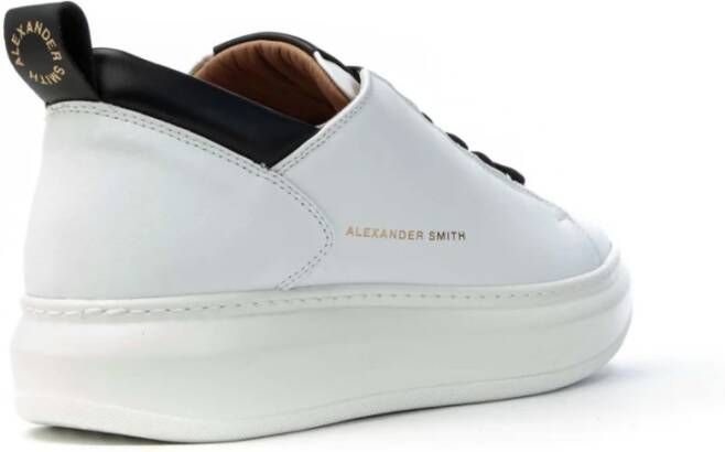 Alexander Smith Wembley Heren Tennisgeïnspireerde Sneakers White Heren